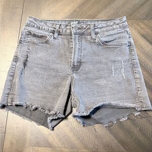 Women’s Just Black Denim Distressed Cutoff Shorts | Size 28 | 4 inch inseam
